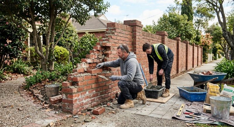 Brick Fence Repair in Vail, CO
