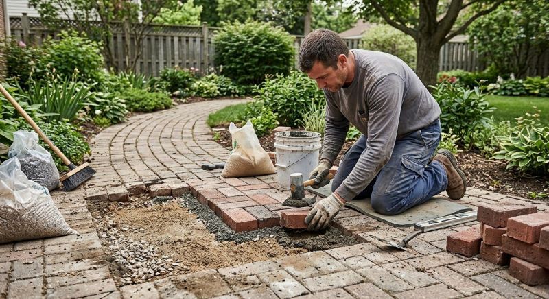 Brick Pathway Repair in Vail, CO