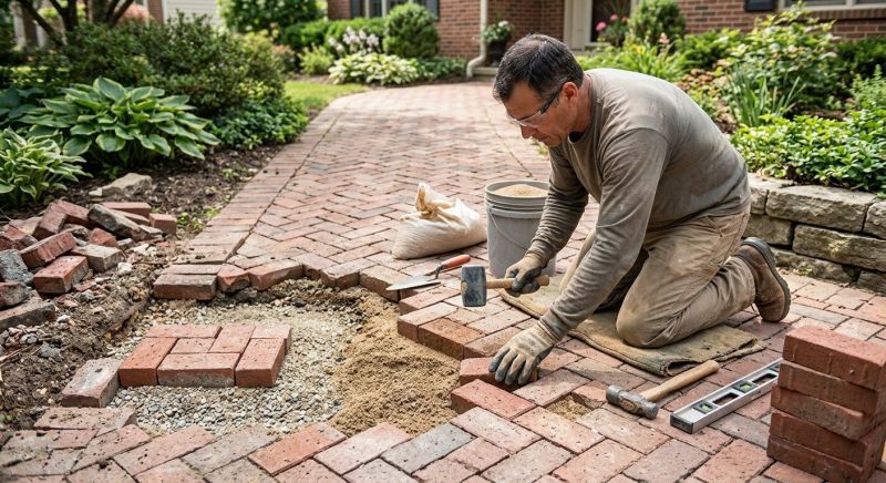 Brick Pathway Repair in Vail, CO