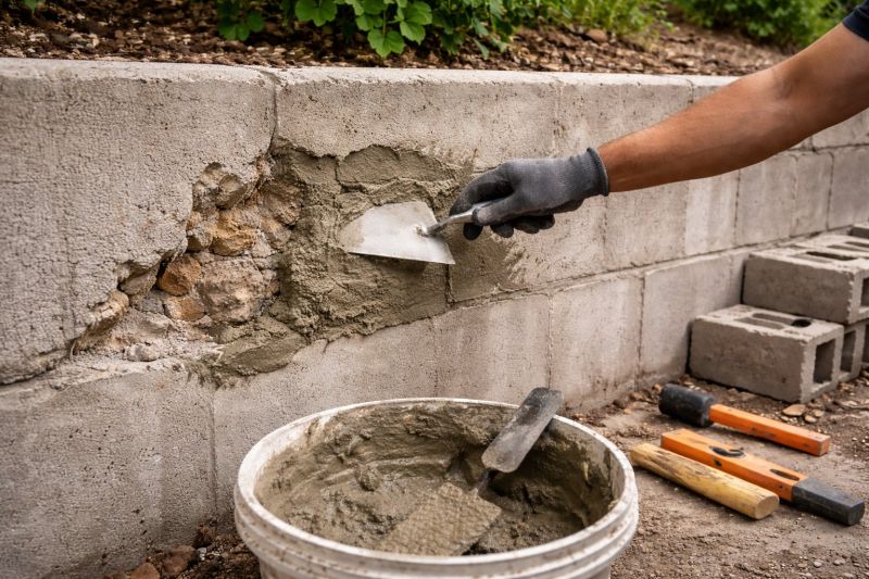 Brick Retaining Wall Repair in Vail, CO