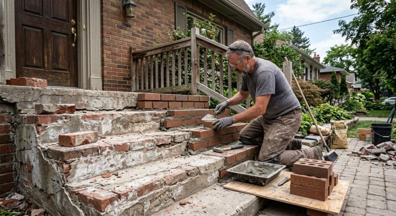 Brick Stoop Repair in Vail, CO