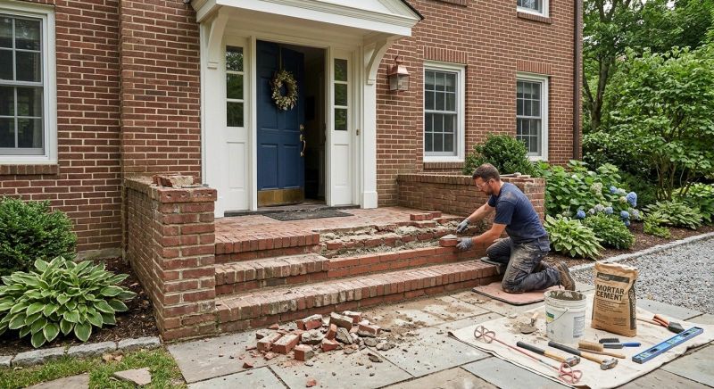 Brick Stoop Repair in Vail, CO