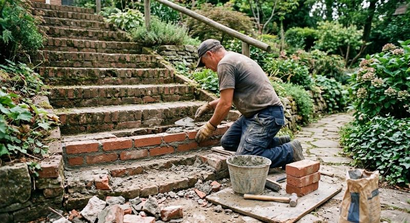 Brick Stoop Repair in Vail, CO