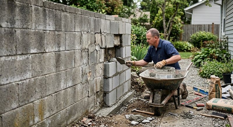 Cinder Block Repair in Vail, CO