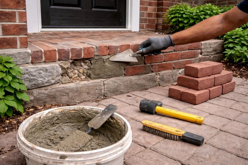 Entryway Brick Repair in Vail, CO
