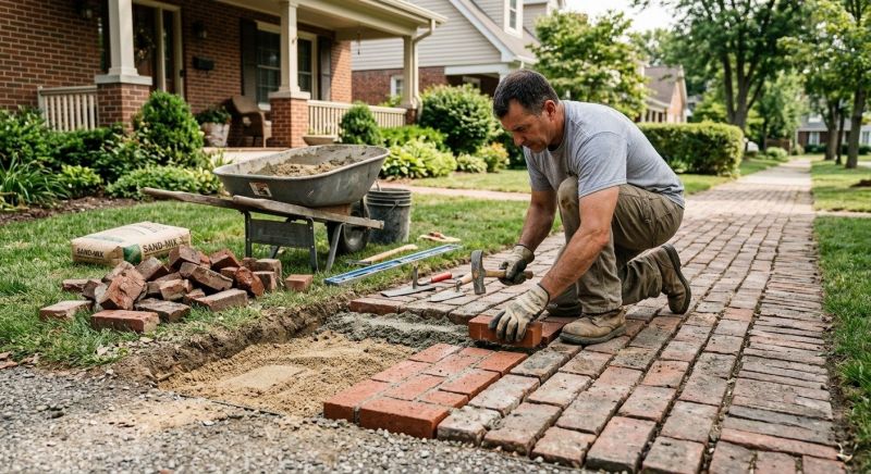 Entryway Brick Repair in Vail, CO