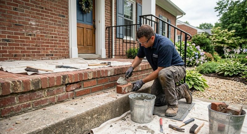 Porch Brick Repair in Vail, CO
