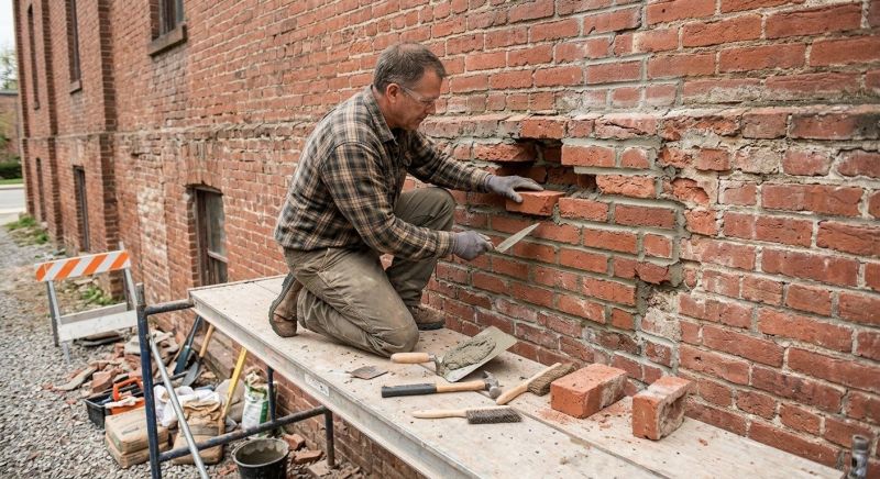 Porch Brick Repair in Vail, CO