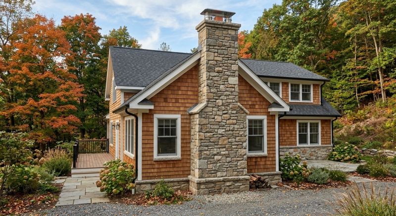 Stone Chimney Installation in Summit County, CO