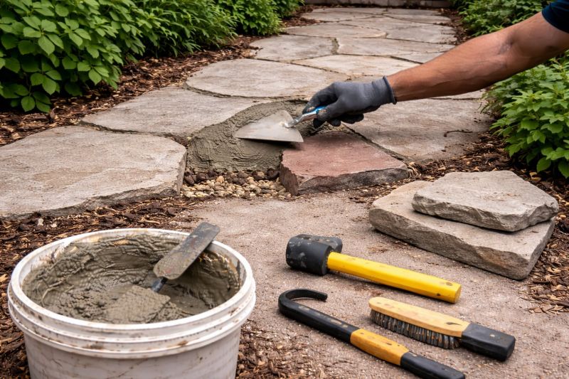 Stone Walkway Repair in Vail, CO