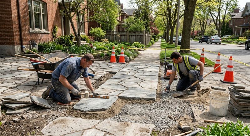 Stone Walkway Repair in Vail, CO