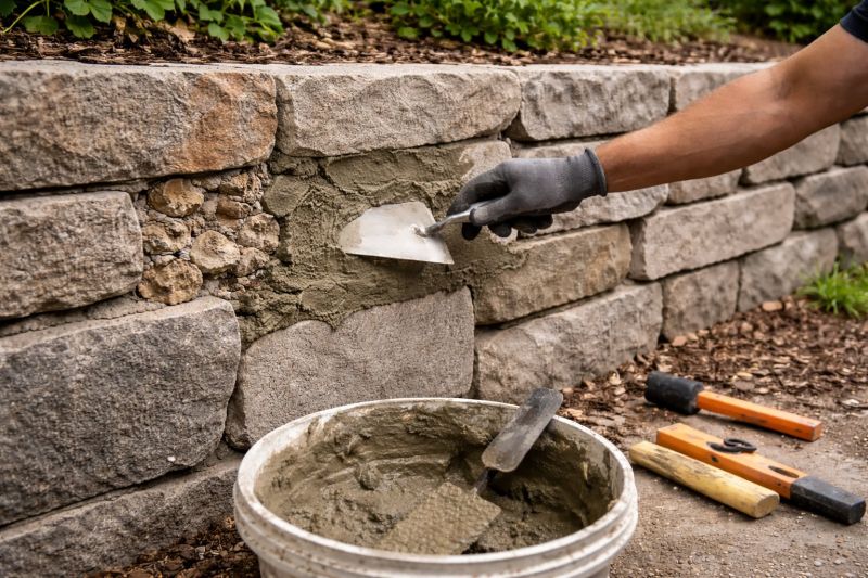 Stone Wall Repair in Vail, CO